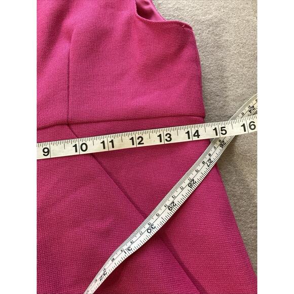 TRINA TURK Women's Dress Sz 0 Fuchsia Sleeveless Fully Lined $298 Colorful - Picture 12 of 14